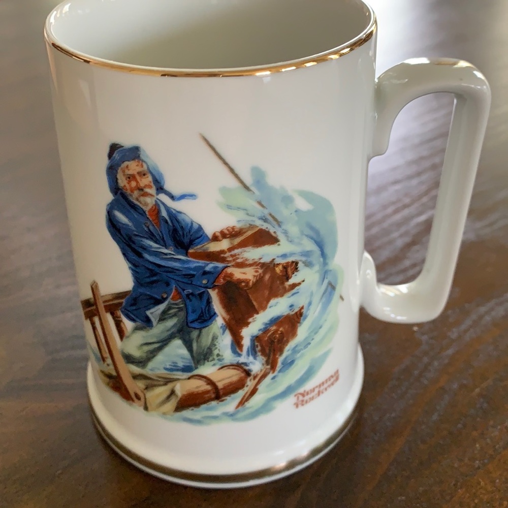Norman Rockwell “Braving the Storm” Mug